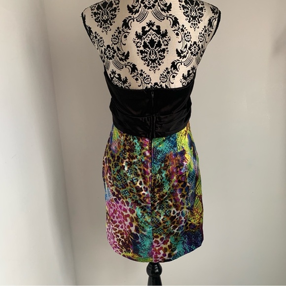 Charlotte Russe Black and Multicolor Mini Dress - Picture 7 of 11